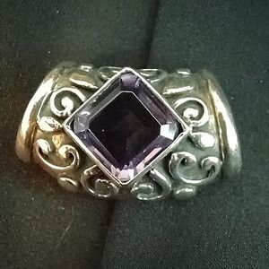 Amethyst Sterling Slide